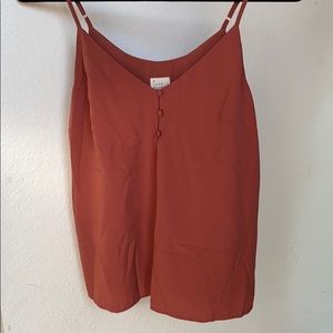 Rust satin tank